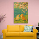 Cats Style Hand-Drawn Illustration Aesthetic Art Print