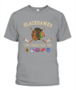 CHICAGO BLACKHAWKS - The Original Six Combined - Premium Embroidered