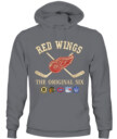 DETROIT RED WINGS - The Original Six Combined - Premium Embroidered