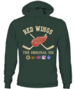 DETROIT RED WINGS - The Original Six Combined - Premium Embroidered