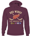 DETROIT RED WINGS - The Original Six Combined - Premium Embroidered