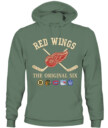DETROIT RED WINGS - The Original Six Combined - Premium Embroidered