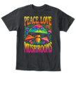 Peace Love and Mushrooms Retro Shirt – 70s Hippie Psychedelic Mushroom T-Shirt