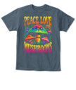 Peace Love and Mushrooms Retro Shirt – 70s Hippie Psychedelic Mushroom T-Shirt
