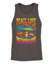 Peace Love and Mushrooms Retro Shirt – 70s Hippie Psychedelic Mushroom T-Shirt