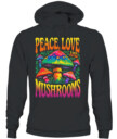 Peace Love and Mushrooms Retro Shirt – 70s Hippie Psychedelic Mushroom T-Shirt