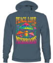 Peace Love and Mushrooms Retro Shirt – 70s Hippie Psychedelic Mushroom T-Shirt