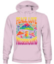 Peace Love and Mushrooms Retro Shirt – 70s Hippie Psychedelic Mushroom T-Shirt