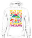 Peace Love and Mushrooms Retro Shirt – 70s Hippie Psychedelic Mushroom T-Shirt