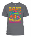 Peace Love and Mushrooms Retro Shirt – 70s Hippie Psychedelic Mushroom T-Shirt
