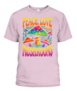 Peace Love and Mushrooms Retro Shirt – 70s Hippie Psychedelic Mushroom T-Shirt