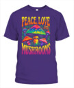 Peace Love and Mushrooms Retro Shirt – 70s Hippie Psychedelic Mushroom T-Shirt