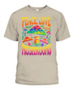 Peace Love and Mushrooms Retro Shirt – 70s Hippie Psychedelic Mushroom T-Shirt