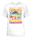 Peace Love and Mushrooms Retro Shirt – 70s Hippie Psychedelic Mushroom T-Shirt