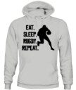 Unisex Rugby Player Impact Hoodie Sweatshirt – Dynamic Sports Graphic Pullover for Athletes and Fans