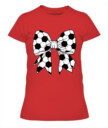Soccer Bow Women’s T-Shirt | Cute Sporty Graphic Tee