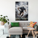 Rugby Action Portrait Poster – Athletic Wall Art for Sports Fans