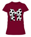 Soccer Bow Women’s T-Shirt | Cute Sporty Graphic Tee