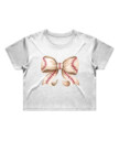 Baseball Bow Cropped T-Shirt for Women | Sporty & Stylish Tee