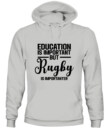 Unisex Rugby Hoodie Sweatshirt –  Cozy Pullover with Motivational Print