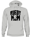Unisex Rugby Clash Hoodie Sweatshirt – Fierce Player Silhouette Pullover for Sports Fans
