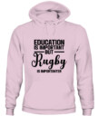 Unisex Rugby Hoodie Sweatshirt –  Cozy Pullover with Motivational Print