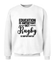 Unisex Rugby Hoodie Sweatshirt –  Cozy Pullover with Motivational Print