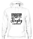 Unisex Rugby Hoodie Sweatshirt –  Cozy Pullover with Motivational Print