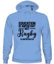 Unisex Rugby Hoodie Sweatshirt –  Cozy Pullover with Motivational Print