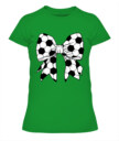 Soccer Bow Women’s T-Shirt | Cute Sporty Graphic Tee