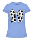 Soccer Bow Women’s T-Shirt | Cute Sporty Graphic Tee