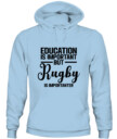 Unisex Rugby Hoodie Sweatshirt –  Cozy Pullover with Motivational Print