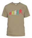 Colorful Rugby Evolution Shirt – Unisex T-Shirt & Tank Top for Rugby Fans and Players