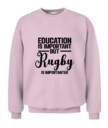 Unisex Rugby Hoodie Sweatshirt –  Cozy Pullover with Motivational Print