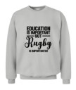 Unisex Rugby Hoodie Sweatshirt –  Cozy Pullover with Motivational Print