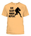 Eat Sleep Rugby Repeat Shirt – Unisex T-Shirt & Tank Top for Rugby Lovers & Players
