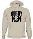 Unisex Rugby Clash Hoodie Sweatshirt – Fierce Player Silhouette Pullover for Sports Fans
