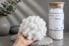 Sợi Polyester tái chế Hollow Conjugated Siliconized 7D 64 HCS cho đệm cao cấp từ Việt Nam
