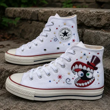 Caine - TADC Embroidered High Chuck Shoes