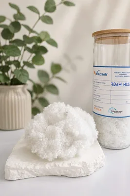Recycled Polyester Hollow Conjugated Siliconized Staple Fiber 7D 64 HCS for High-End Mattress from Vietnam
