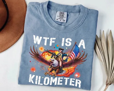 Funny Patriotic Eagle Graphic T-Shirt Vintage American Humor Comfort Colors Tee