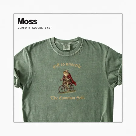 Off To Unsettle The Common Folk Frog Graphic Comfort Colors T-Shirt