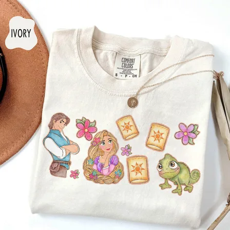 Retro Fairytale Princess Shirt, Vintage Fantasy Vacation Graphic Tee