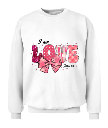 Valentine Printed Sweatshirt - Unisex Crewneck, Soft Cotton-Blend