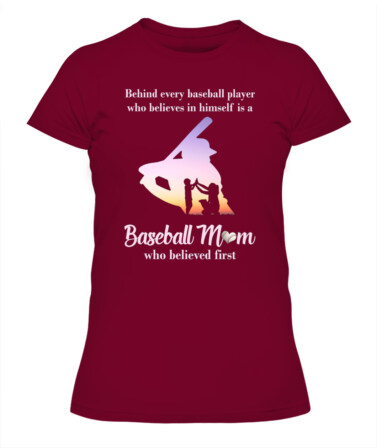 ⚾ "Baseball Mom – The First Believer" T-Shirt for Proud Moms