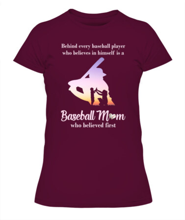 ⚾ "Baseball Mom – The First Believer" T-Shirt for Proud Moms