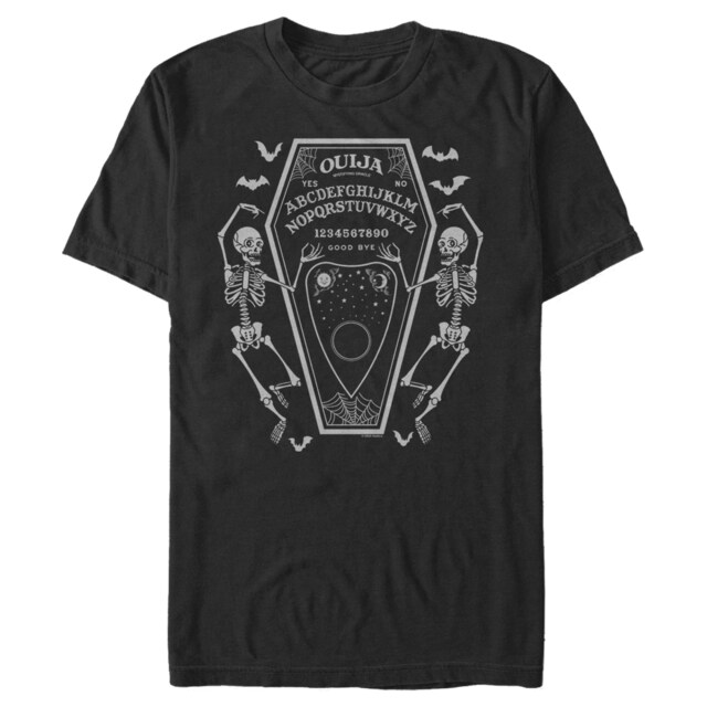 Men's Ouija Halloween Coffin  Adult T-Shirt