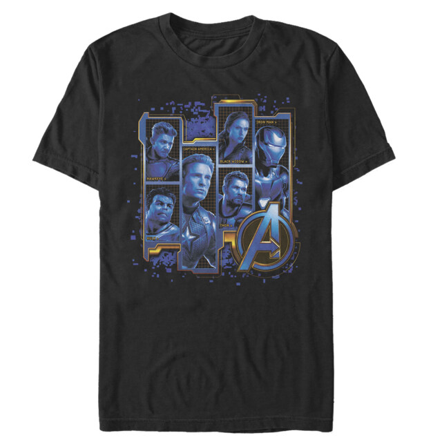 Men's Marvel Avengers: Endgame Hero Tech Frames  Adult T-Shirt
