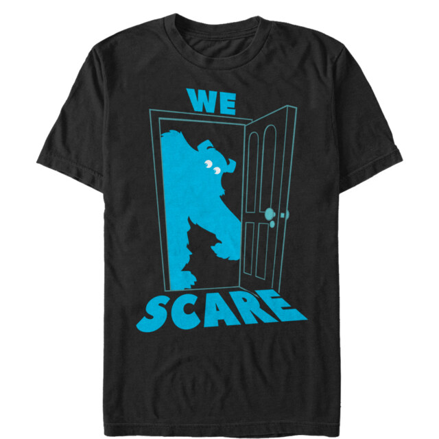 Men's Monsters Inc Sulley Scares Doorway  Adult T-Shirt