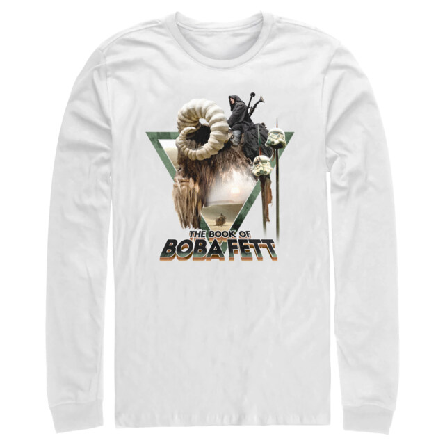 Men's Star Wars: The Book of Boba Fett Bantha Ride Boba  Adult Long Sleeve Shirt
